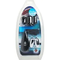 XR Brands - Trinity - penishuvudvibrator med två kulor (svart/silver)