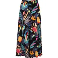 Urban Classics Viscose Hög Midja Midi-kjol