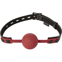 Sportsheets Saffron Gagball - Svart - Svart