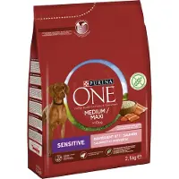 Purina ONE Medmax Adult Sensitive Lax & Ris 2,5 kg