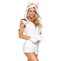 Leg avenue 2 PC Kramig Llama, inkluderar ul - STOR / VIT