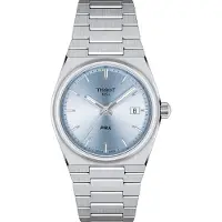 Tissot T-Classic PRX Rostfritt stål Ljusblå urtavla Kvarts T137.210.11.351.00 100M Unisexklocka blå