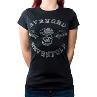Ginza.se Avenged Sevenfold: Ladies T-Shirt/Death Bat (Black) (Embellished) (Large)