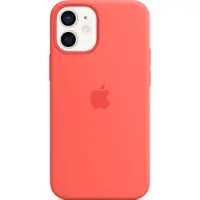 Apple iPhone 12 Mini Silikonskal med MagSafe MHKP3ZM/A - Citrusrosa