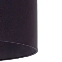 Duolla Lampskärm Roller Ø 40 cm, svart , Svart, Textil / tyger / siden