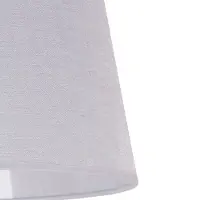 Duolla Lampskärm Classic L för golvlampor, vit/klar , Vitt / opal, Textil / tyger / siden