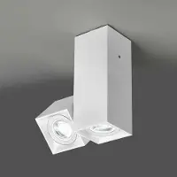 Milan Iluminación Design taklampa DAU, dimbar, Vitt / opal, Vardagsrum / matsal, Aluminium / grå / zink, Modern, Taklampa