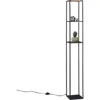 Paul Neuhaus LED golvlampa Conni, dimbar, Svart, Vardagsrum / matsal, Metall, Modern, LED-golvlampa
