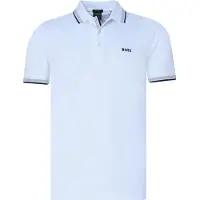BOSS för män. 50469055 Polo Paddy vit (S), Casual, Bomull, Kort ärm