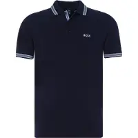 BOSS för män. 50469055 Paddy marinblå polotröja (XXL), Casual, Bomull, Kort ärm, Marino
