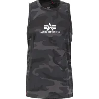 Alpha industries T-shirt stone / mörkgrå / svart / vit