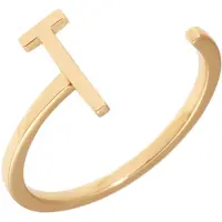 Design Letters Ring Gold A-Z T
