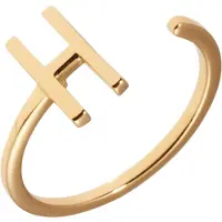 Design Letters Ring Gold A-Z H