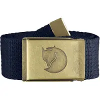 Fjällräven Canvas Brass Belt 4 cm Dark Navy