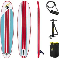 Bestway surfbräda Hydro-Force Compact, Flat, W-Concave, Blå, Polyvinylklorid (PVC), Tritech, 90 kg