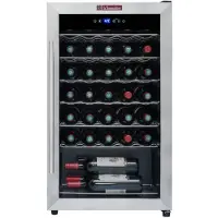 La Sommeliere Service LS34A - Vinkylare - bredd: 48 cm - djup: 43 cm - höjd: 83.8 cm - Klass G - rostfritt stål