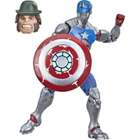 Hasbro Marvel Legends 6-tums Civil Warrior Actionfigur med Sköld För Ålder 4 och Uppåt, Vit