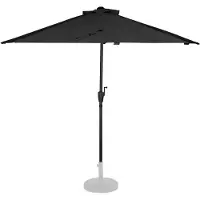 Vonroc Parasoll Magione – Premium balkongparasoll – 270x135cm | Antracit/Svart