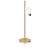 Slamp Bordslampa , Idea, Guld / mässing, Vardagsrum, Metall, Design