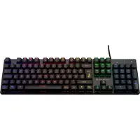 Surefire Gaming KingPin M2 - Gamingtastatur - Bagbelyst (RGB) - Kabel (USB) - Nordisk layout - Sortera