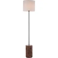 JUST LIGHT Golvlampa Bark, Mörkt trä, Vardagsrum / matsal, Trä, Golvlampa