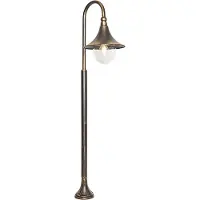 QAZQA Klassisk utomhuslykta antikguld 125 cm IP44 - Daphne