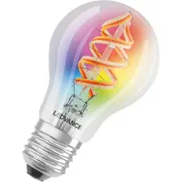Ledvance SMART+ - LED-glödlampa med filament - form: A60 - E27 - 4.5 W (motsvarande 30 W) - klass G - varmt vitt ljus - 2700 K - transparent