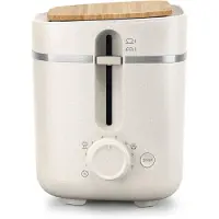 Philips Series 5000 HD2640 Eco Conscious Edition - Brödrost - 2 skiva - 2 Kortplatser - matt silkesvit