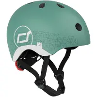 Scoot & Ride Cykelhjälm - Reflekterande Forest - - 45-51 cm - Cykelhjälm