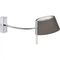 Brumberg Vägglampa 58132150, dimbar, Brun / rost, Vardagsrum / matsal, Aluminium / grå / zink, Modern, Vägglampa, vägglampa inomhus