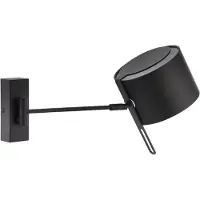 Brumberg Vägglampa 58153080, dimbar, Svart, Vardagsrum / matsal, Aluminium / grå / zink, Modern, Vägglampa, vägglampa inomhus