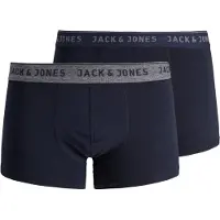 Jack & Jones Boxershorts 'Vincent' marinblå / gråmelerad