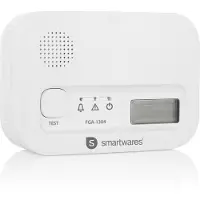 Smartwares FGA-13041, Kolmonoxid (CO), Hem, Kontor, 40 m², 85 dB, 10 År, Vit