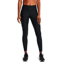 Under Armour Dam HeatGear Armour Hög Midja Leggings med Fickor, Svart (001)/Vit, Medium Kort
