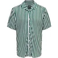 Only & Sons Skjorta 'Wayne' mörkgrön / vit