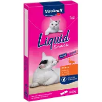 Vitakraft Liquid Snack med anka kattgodis (6x15 g)