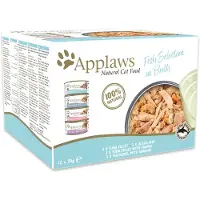 Applaws Multipack Fiskval 12x70g Blötmat Till Katt