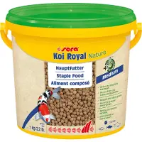 Sera Koi Royal Medium, Dammfisk, Torr fiskmat, Pellets, Vitamin A, Vitamin B1, Vitamin B2, Vitamin C, Vitamin D3, Vitamin E, Medium, 32,5%