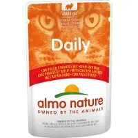 Almo Nature Daily med kyckling och nötkött våtfoder katt (70 g)