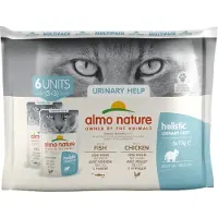 Almo Nature Urinary Help med fisk och kyckling multipack våtfoder katt (70 g)