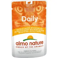Almo Nature Daily med kyckling och lax våtfoder katt (70 g)