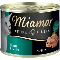 Miamor Feline Tonfisk- och risfiléer i gelé 185 g