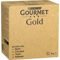 Purina Guld Gourmet Tartallette Blötmat För Katt 8x85g 12 Enheter