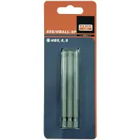 Bahco Bitssats 59S 1/4'' Insex med kula 3, 6, 8mm 3 delar