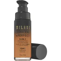Milani Cosmetic Conceal + Perfect 2-In-1 Fondation + Concealer Flytande foundation 30 ml Nr. 10A1 - Caramel
