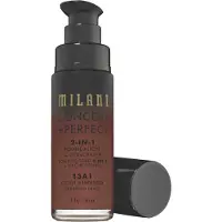 Milani Cosmetic Conceal + Perfect 2-In-1 Fondation + Concealer Flytande foundation 30 ml Nr. 13A1 - Cool Espresso