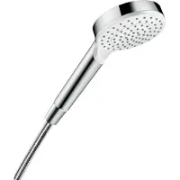 Hansgrohe Crometta handdusch Ø100 mm 1-strålig EcoSmart vit/krom