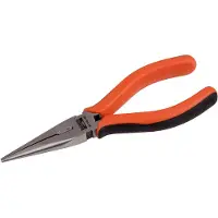 Bahco Halvrunda Spetstänger Med Tvåkomponentshandtag Och Lackfinish 210 Mm