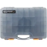 Savage Gear Lurebox 2 Sided Smoke Large Tackle Box, Rig Box