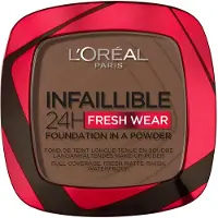 L'Oréal Paris Infaillible 24h Fresh Wear Powder Foundation 9 g - 390 Ebony